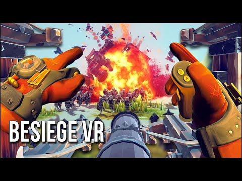 Besiege VR | Crafting Vehicles To Bring Destruction Upon My Foes!