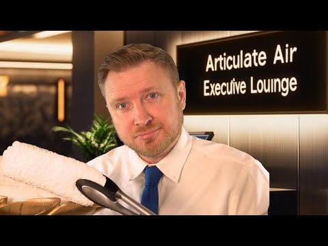 ASMR - Entire First Class Flight Experience Roleplay (Check-in, security, lounge and flight)