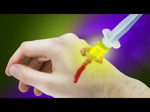 DIY STAB WOUNDS + Brother does my VOICE OVER?! - Halloween PRANKS you must try! Super realistic!