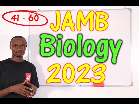 JAMB CBT Biology 2023 Past Questions 41 - 60