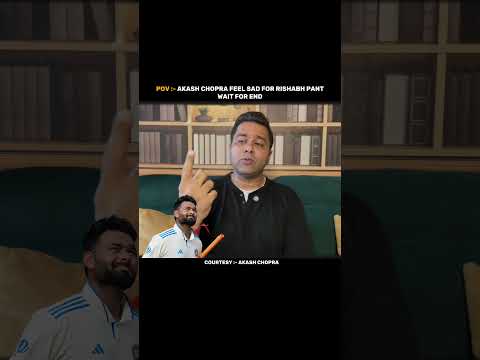 Akash Chopra Feel <strong>Sad</strong> For Rishabh Pant ❤... #shorts #cricket