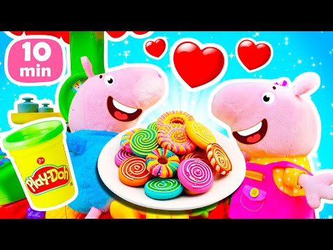 Peppa Wutz Videos zum Valentinstag. Spielzeug Videos für Kinder - Familie Wutz Kompilation