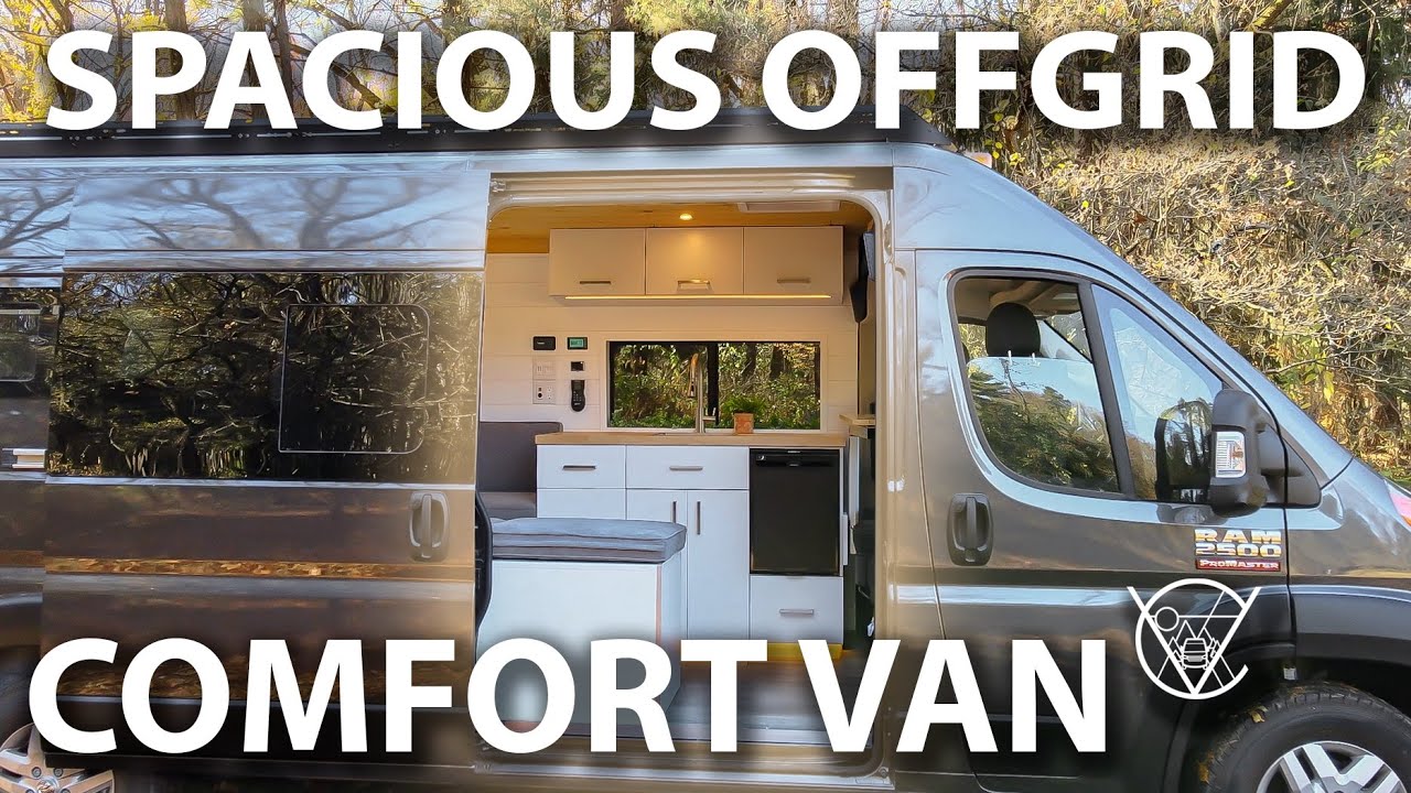 SPACIOUS OFFGRID COMFORT VAN! | Vanture Customs Build Tour