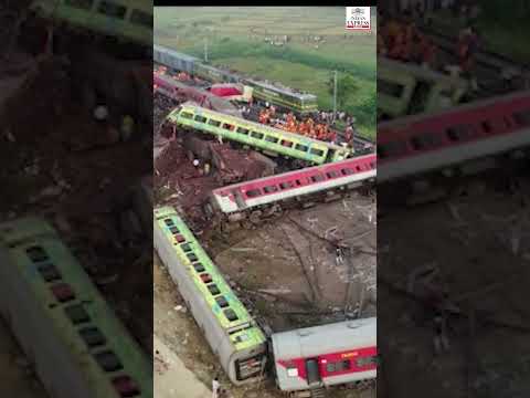 Watch: Aerial view of Odisha train accident site; Death toll rises to 261