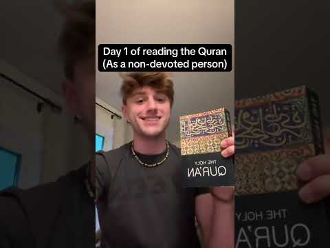 Reading Quran for the first time as a Non Muslim | Day 1 | #Shorts