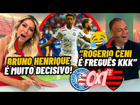 RENATA FAN e DENILSON ANALISAM VITÓRIA do FLAMENGO! ANTES e DEPOIS TORCEDOR do BAHIA | Jogo Aberto