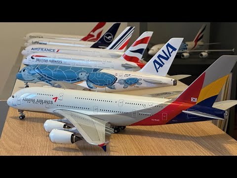 Asiana Airbus A380, 1:200 Diecast model unboxing  / JC Wings