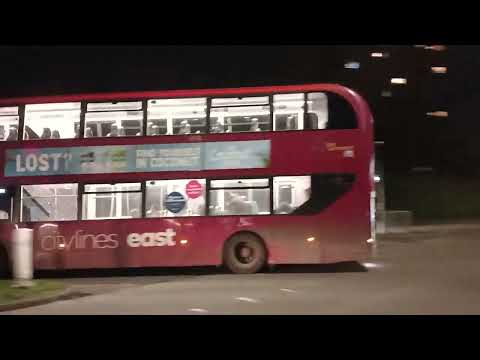 Chilly Gloomy UK🇬🇧2Double Decker in Opposite Directions.A Deliveroo Driver.Trucks Trailers Cars Vans