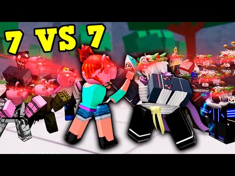 7v7 Pennys vs Dekus en LOS CAMPOS DE BATALLA MÁS FUERTES ROBLOX Momentos Divertidos 🤣
