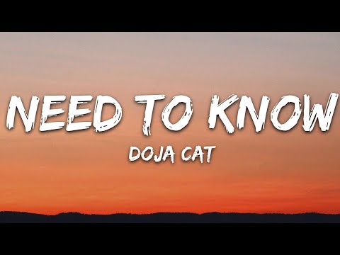 Doja Cat - Need To Know (Lyrics)