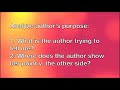 Bottled Water and Author's Purpose