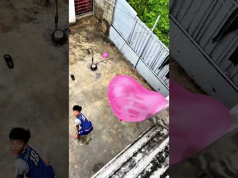 Ném bóng khổng lồ🥹🤣😁😇😱
