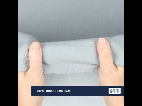 DOUBLE GAUZE SLUB ECRU (youtube video preview)