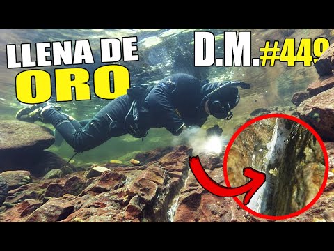 Algo BRILLABA en esta grieta del río… ¡Pepitas de oro en España! - Detección Metálica 449