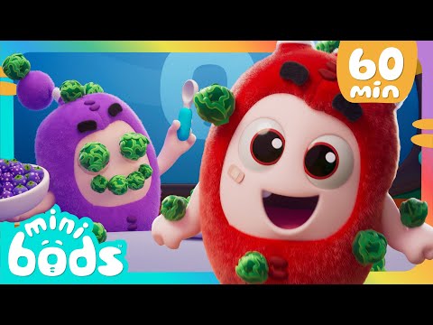 Yes Yes Vegetables with Minibods! | 60 Minutes of Minibods | Funny Preschool Cartoons for Toddlers