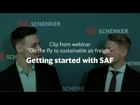 Getting started with SAF | On the fly to sustainable air freight | DB Schenker Nordics