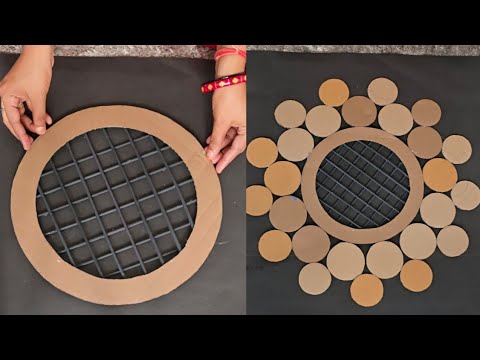 Amazing Home Decoration craft ideas _ Waste cardboard using wall decor Craft _ DIY Room decoration