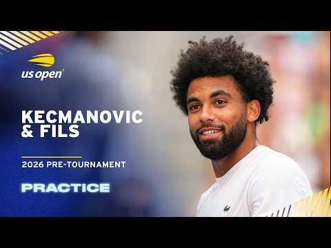 LIVE | Arthur Fils and Miomir Kecmanovic | Practice Session | 2026 US Open