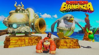 DK Bananza Tropical Freeze DLC - Lord Fredrik and Tucks Statues
