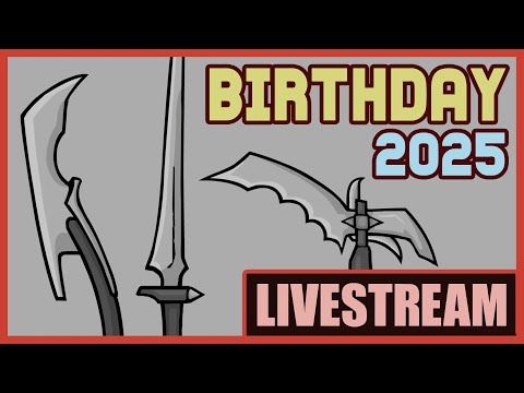 B-Day Stream 2025! - Drawing REALM Melee Sprites - Kelzad /w Gibb50