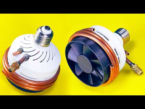Cooler X ❄️ — DIY Freezing Air Conditioner from a Fluorescent Lamp | AC Cool Air Down to -35°C