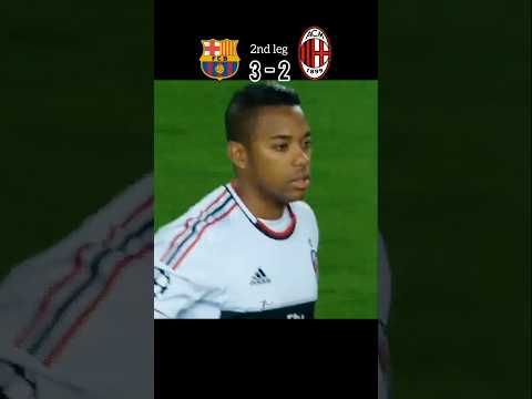 When Messi humiliated Robinho 2012/13. #shorts #barcelona #acmilan #messi #comeback
