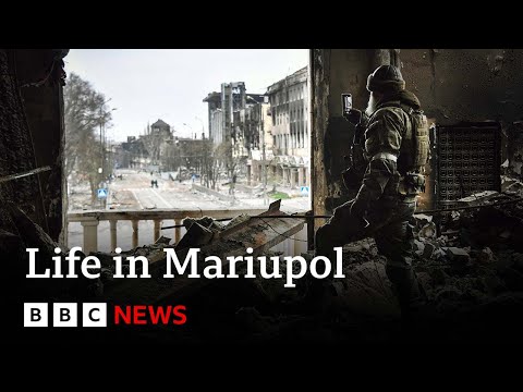 Residents of Ukraine's Mariupol deny Russian claims occupied city returning to normal | BBC News