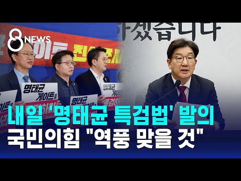 민주당, 내일 '명태균 특검법' 발의…국민의힘 "역풍 맞을 것" / SBS 8뉴스