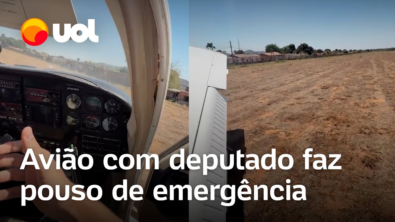 Avião com deputado Carlos Avallone faz pouso de emergência em Goiás veja o vídeo