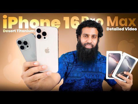 iPhone 16 Pro Max Desert Titanium 1TB Detailed Unboxing | Indian Unit