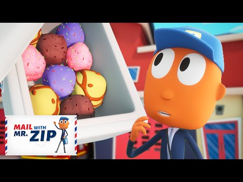 Summer Ice Cream Fun Day! | 30 MINUTES of @MailWithMrZIP Fun Mailman Cartoons for Kids