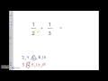Adding and Subtracting Fractions with Unlike Denominators