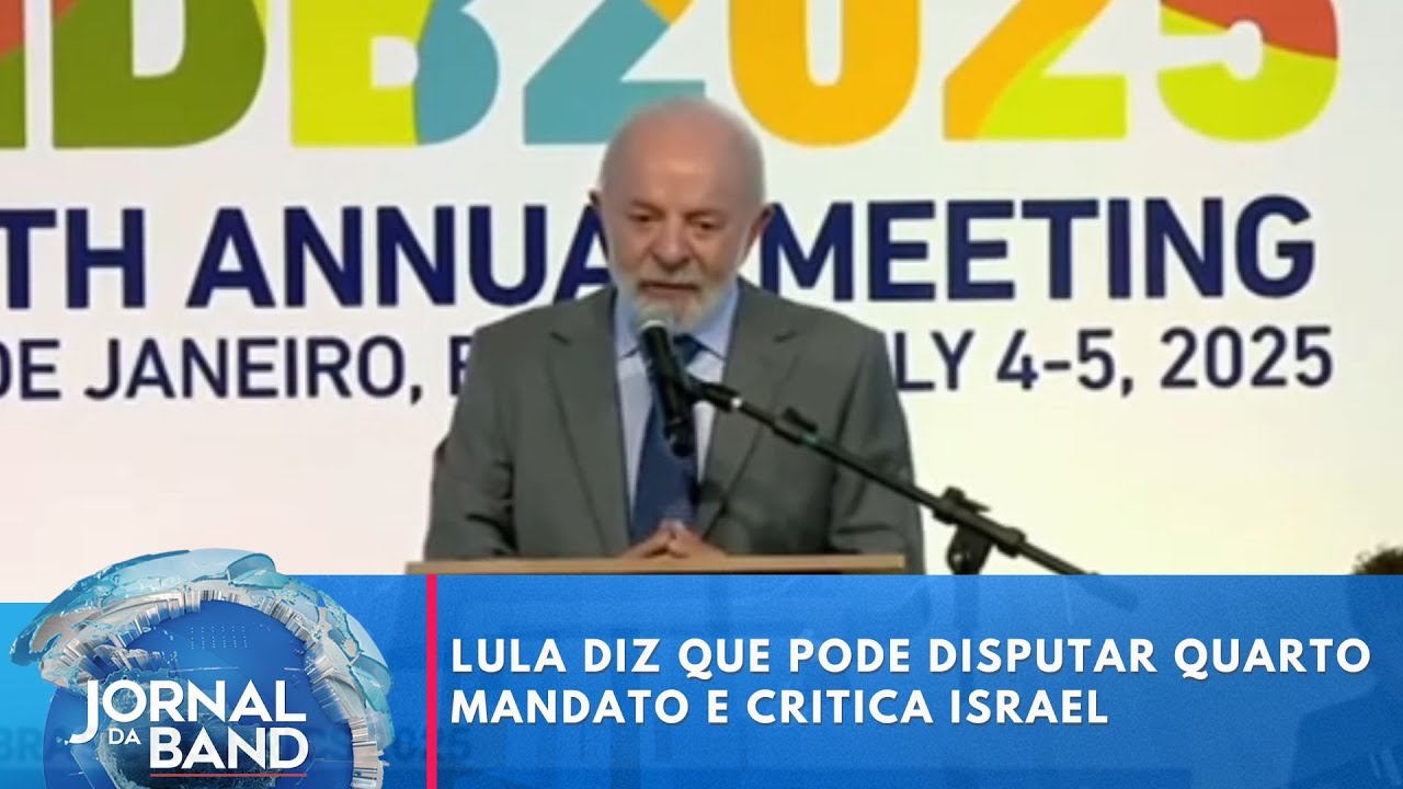 Lula diz que pode disputar quarto mandato e critica Israel | Jornal da Band