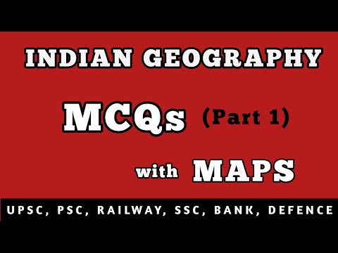 Indian Geography MCQ | Part 1 | Maps