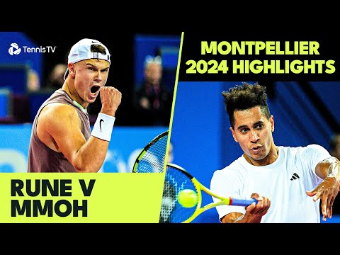 Holger Rune vs Michael Mmoh ENTERTAINING Match Highlights | Montpellier 2024