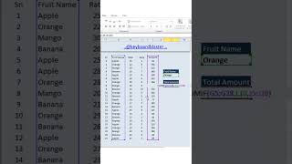 Excel Advanced Formula tips and Tricks Excel Sum formula #exceltips #vlookup #reels #exceltutorial