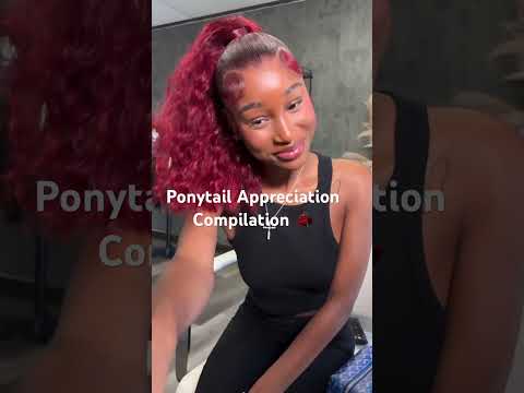 Ponytail, appreciation, compilation video #ponytail ￼ #protectivestyles #wigs #hairstyle #braids