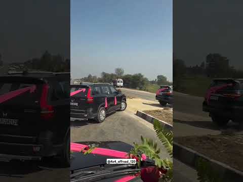 Fortuner & Thar 😈😱 marriage kafila 🤙 #automobile #trendingshort #fortunertrd #tharlovar #thar