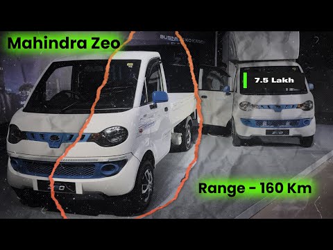 Mahindra Zeo Electric Mini Truck Review With Price, Range, Charging Time