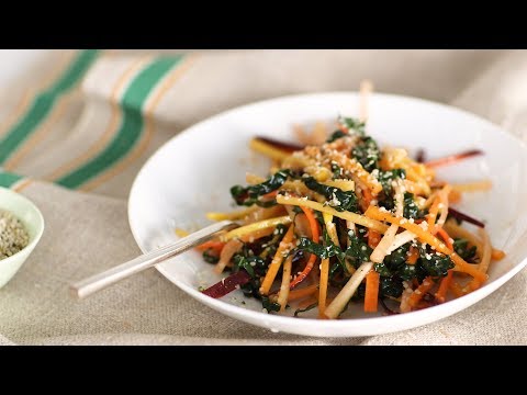 Julienned-Carrot and Kale Salad- Healthy Appetite with Shira Bocar