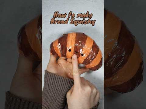 How to <strong>make</strong> cute bread squishy 폭신폭신 크로와상 빵 스퀴시 만들기 #<strong>making</strong> #squishy #tutorial #tissue #diy #plush