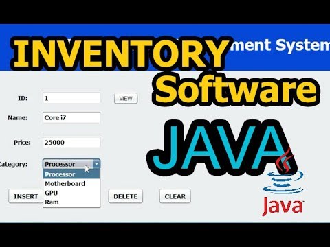 Inventory Management Software Using Java and MySQL ...