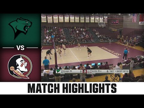 Chicago St. vs. Florida State ACC Volleyball Highlights (2023)