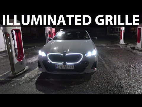 BMW i5 M60 headlights test