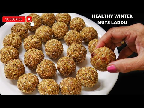 Healthy Winter Laddu for Migrane Cervical Diabetes| Nuts Chana Dry Fruits Seeds Laddu | हेल्थी लड्डू