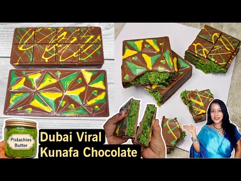 How To Make Kunafa Chocolate at Home | Viral Dubai Chocolate Recipe at Home | Chocolate Recipe