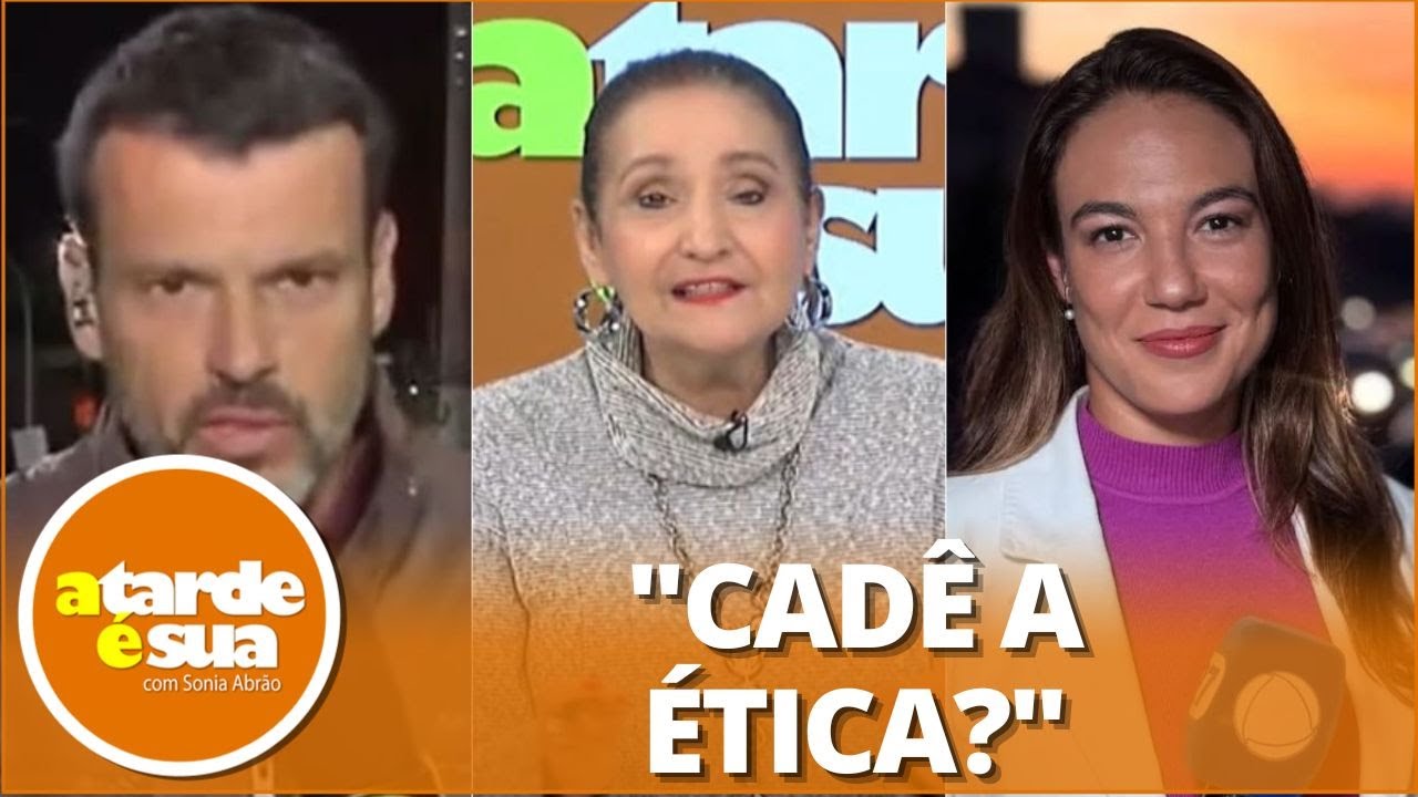 Sonia Abrão se revolta após repórter da Record ser agredida por colega Um total desrespeito