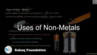 Uses of Non-Metals