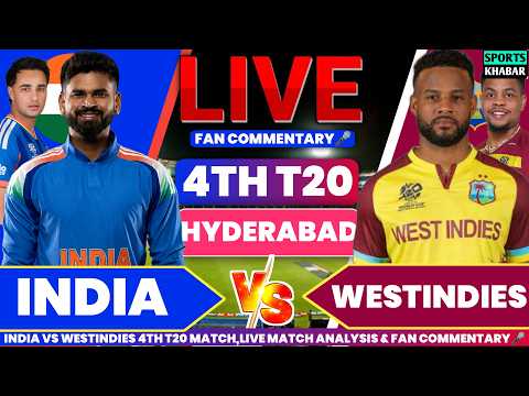 Ind vs <strong>Wi</strong> 4th T20 Match <strong>2026</strong> | India vs Westindies Live Cricket Score &amp; Fan Commentary🎤