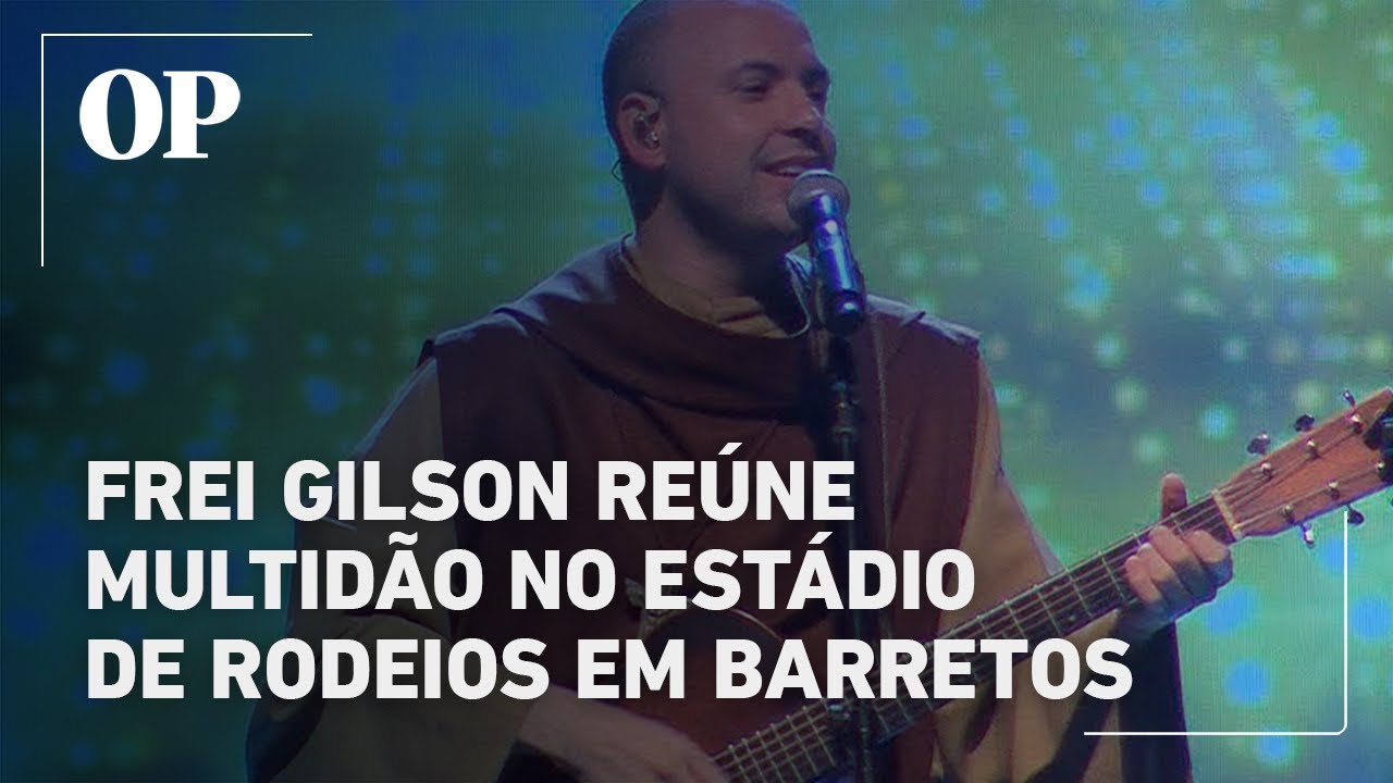 Frei Gilson reúne multidão no estádio de rodeios em Barretos